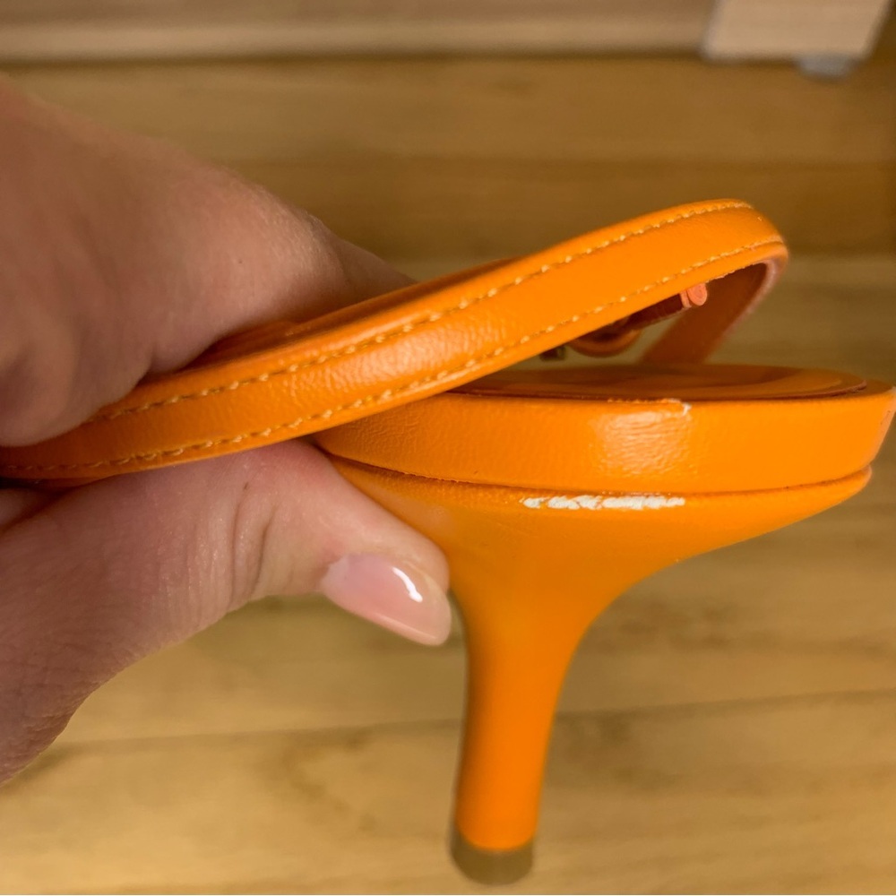 Open Edit Zuri Ankle Strap Sandal in Orange - Size 9 - Picture 5 of 8